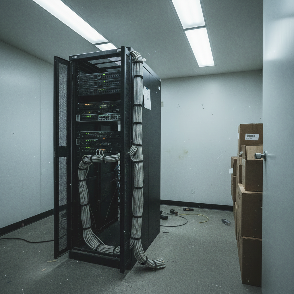 Rack cables ordenados